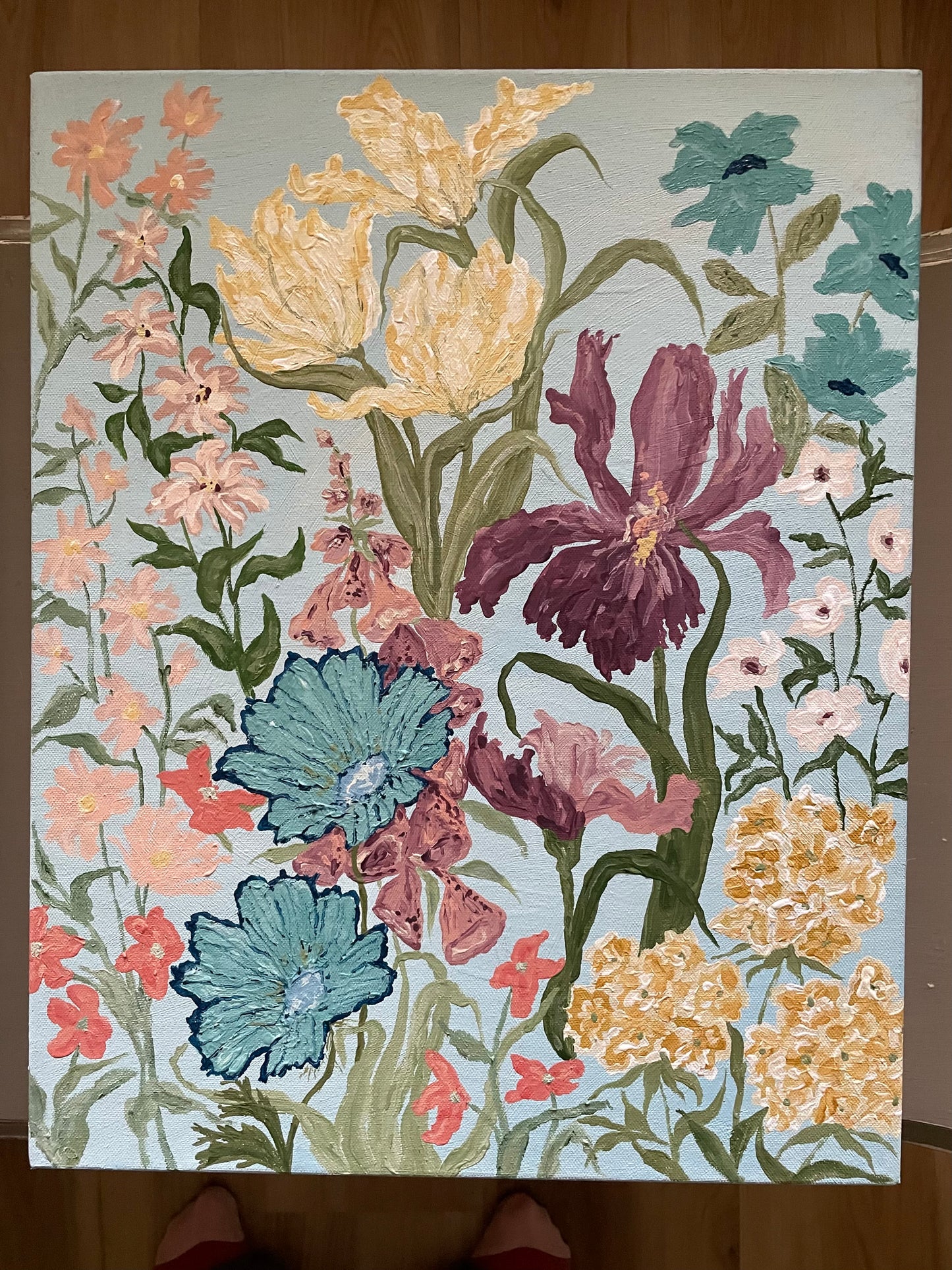 Summer Garden Triptych