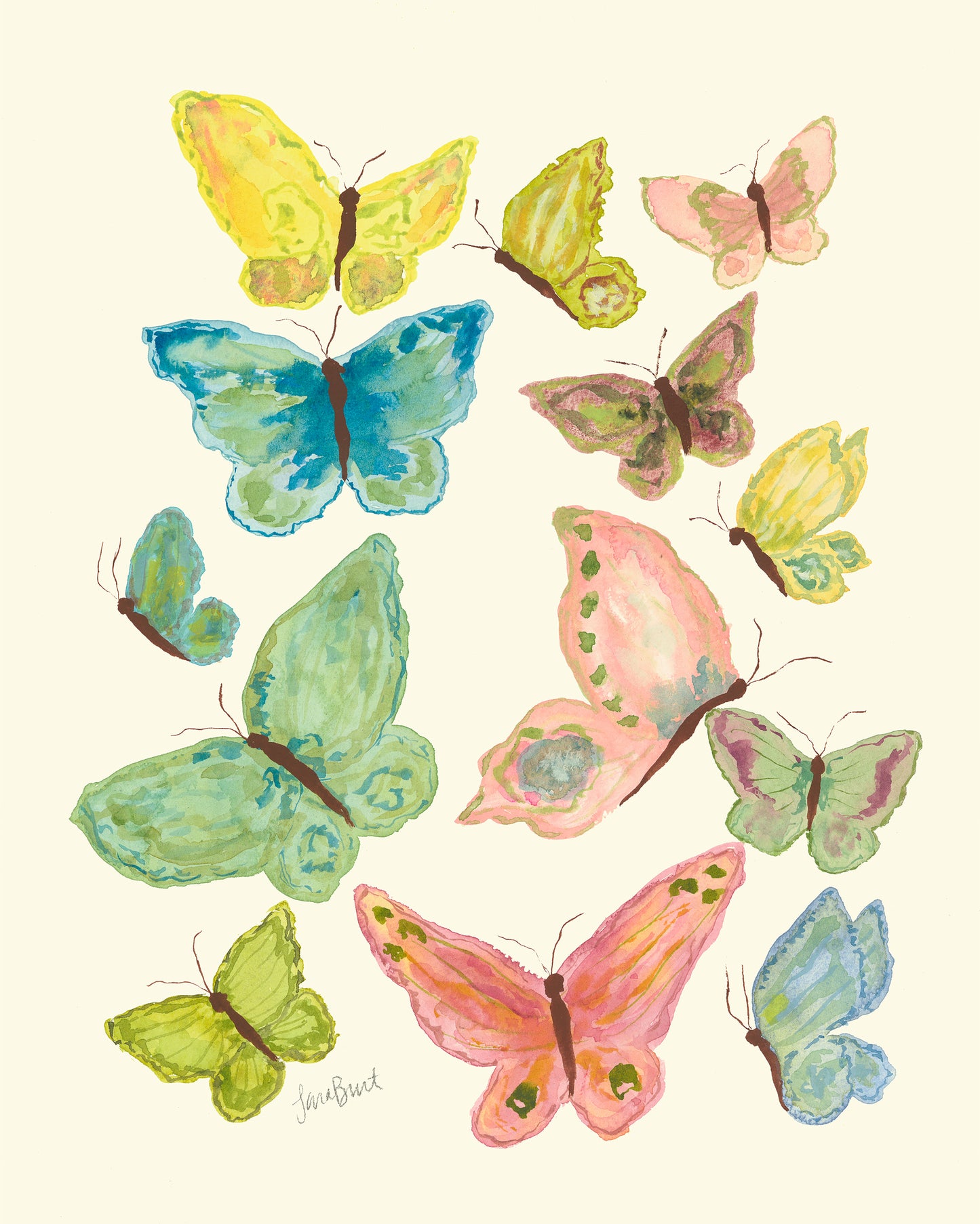 Bright Flutter no 2 Print