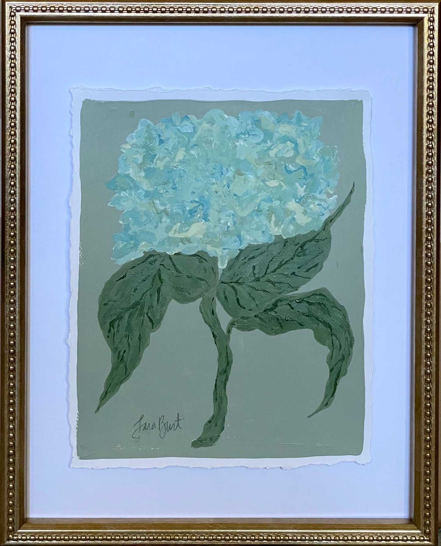 Sage and Blue Hydrangea no. 4