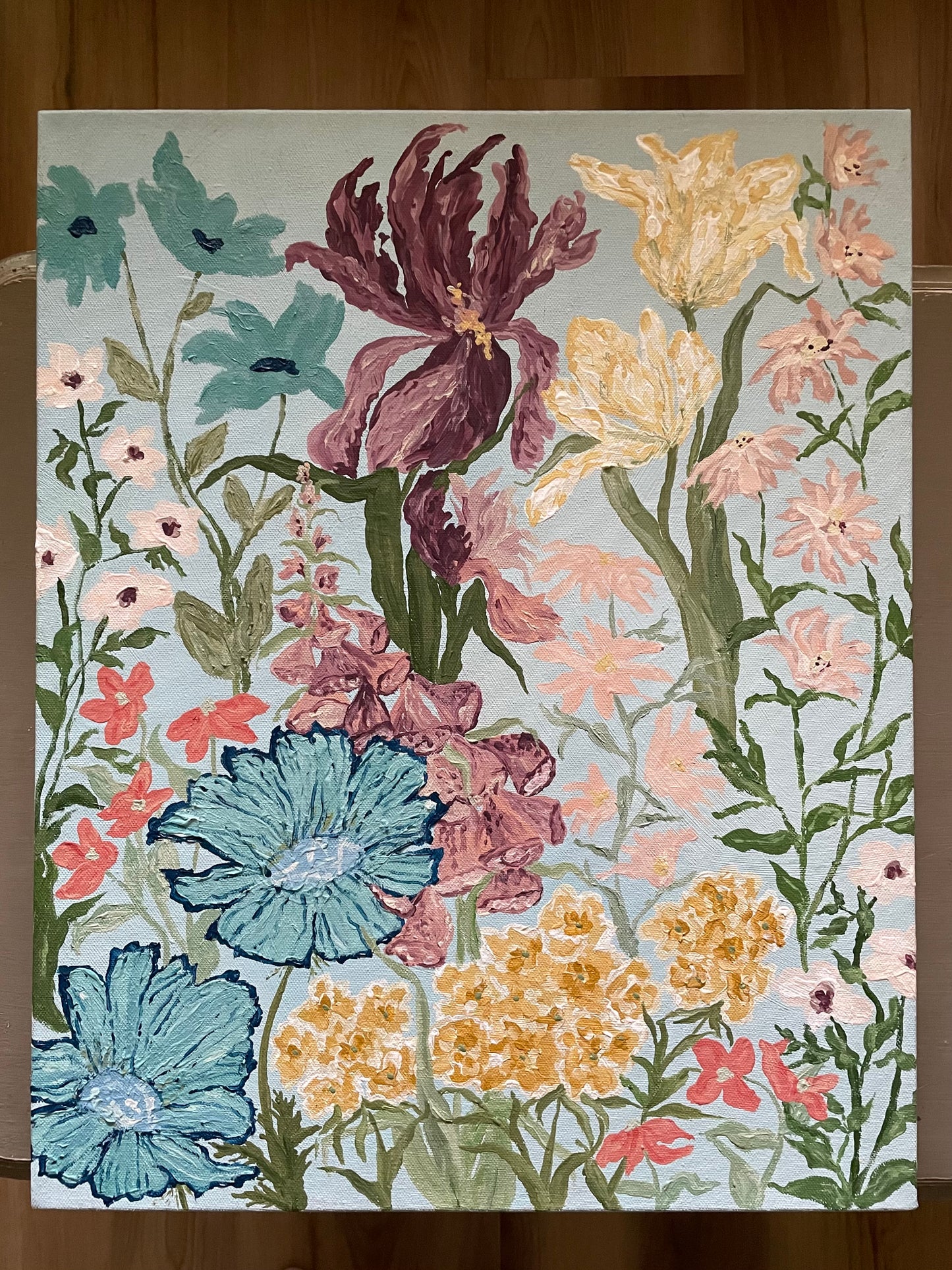 Summer Garden Triptych