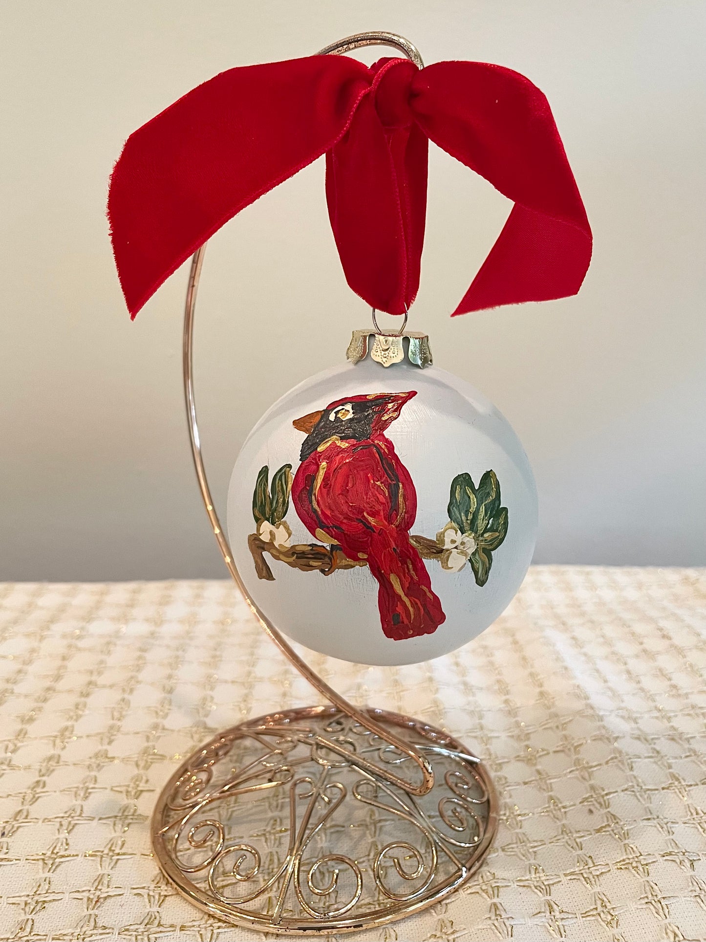 Cardinal on Pale Blue 10