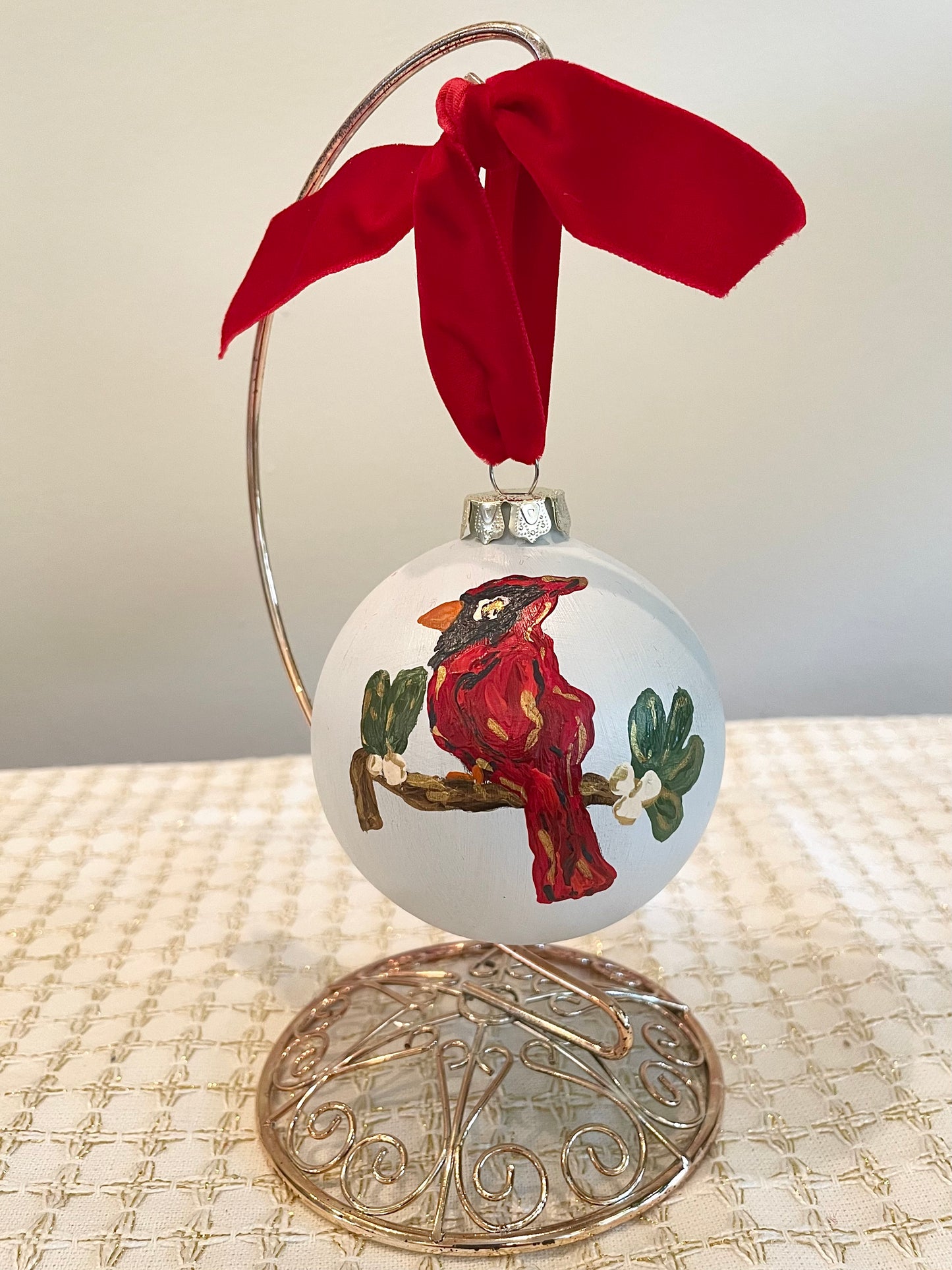 Cardinal on Pale Blue 8