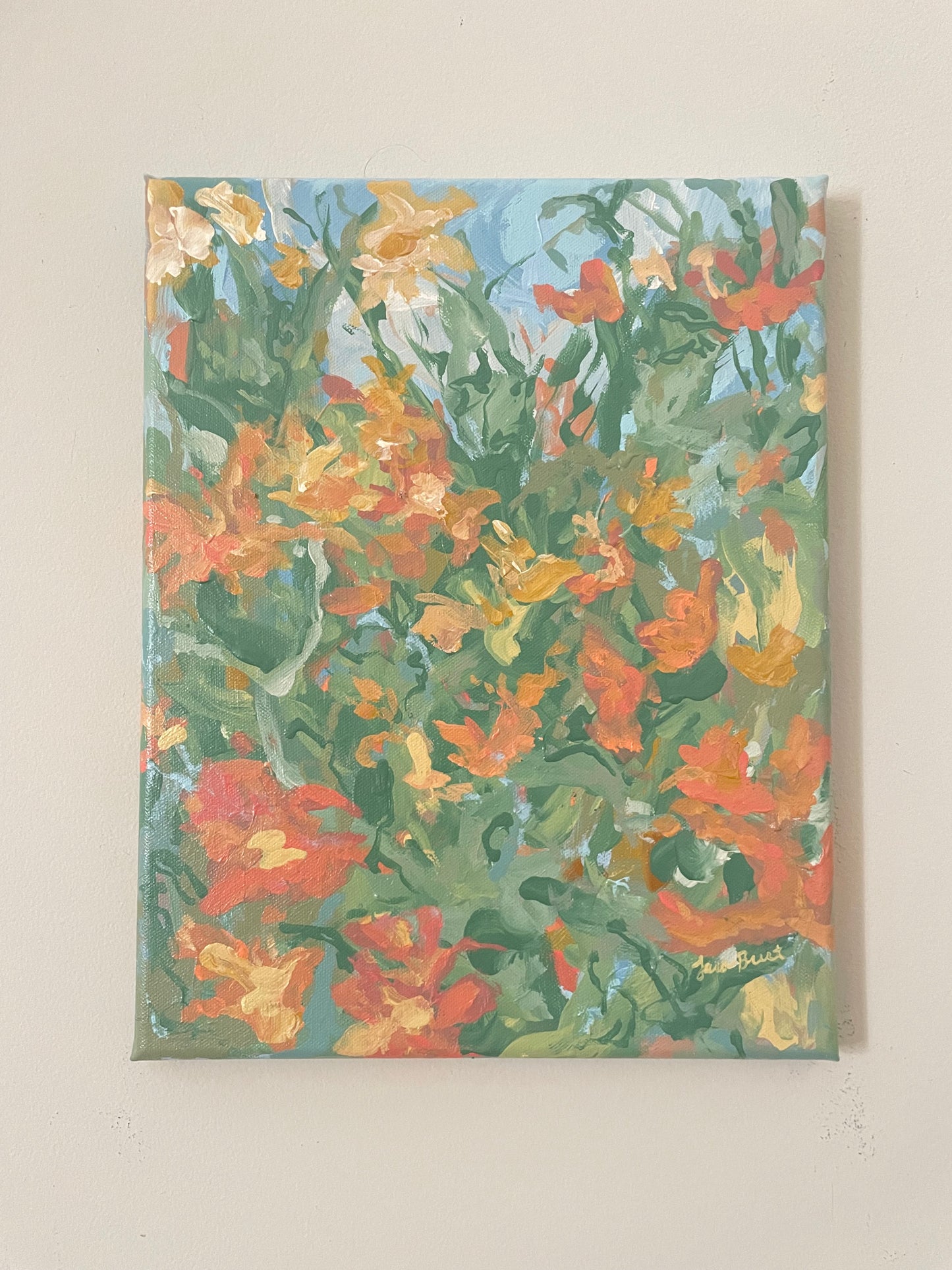 Zinnias in Bloom