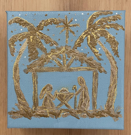 Gold Nativity Scene no. 4