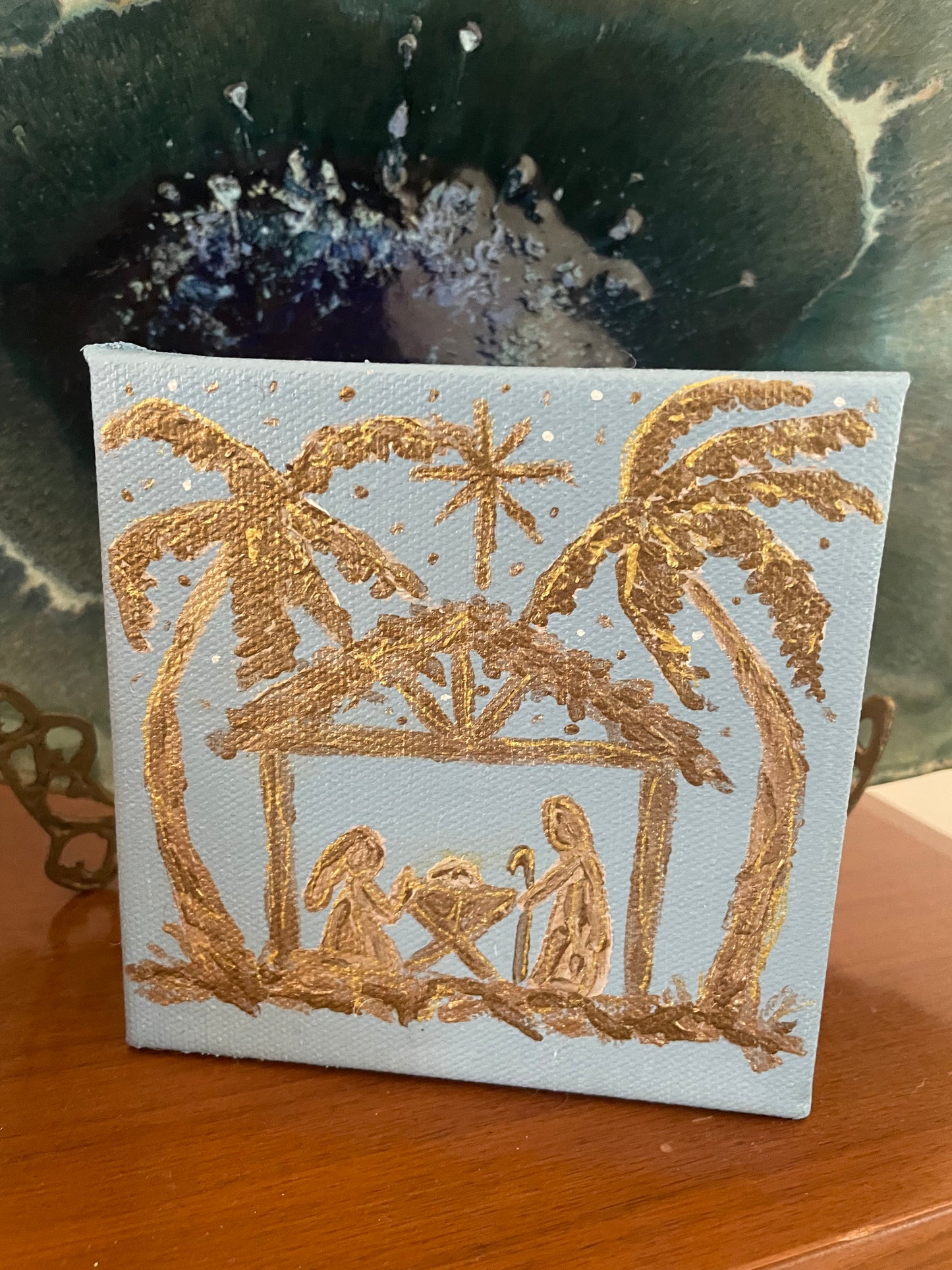 Gold Nativity Scene no. 4