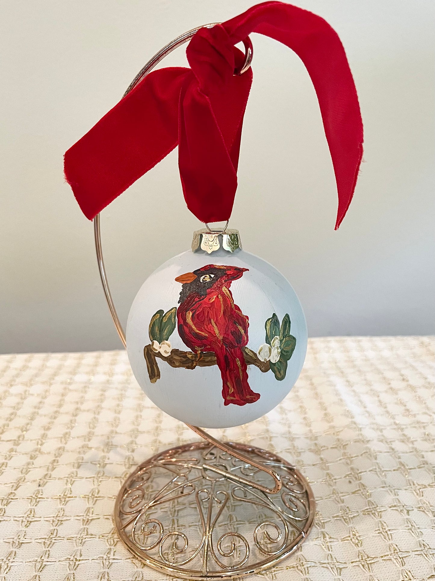 Cardinal on Pale Blue 5