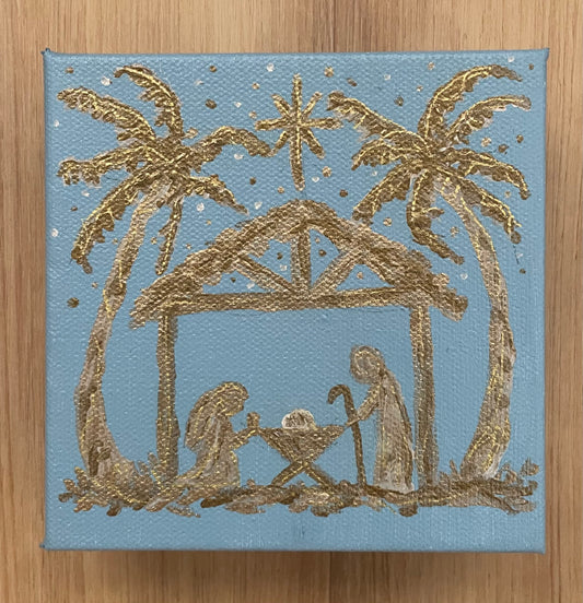 Gold Nativity Scene no. 1