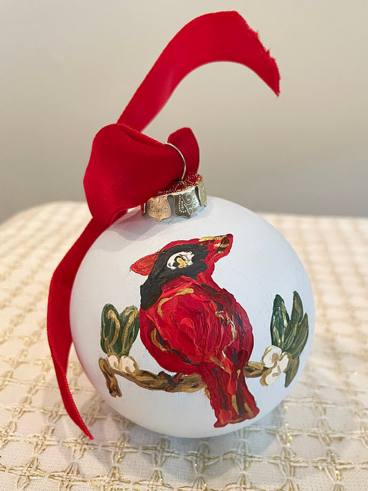 Cardinal on Pale Blue 9