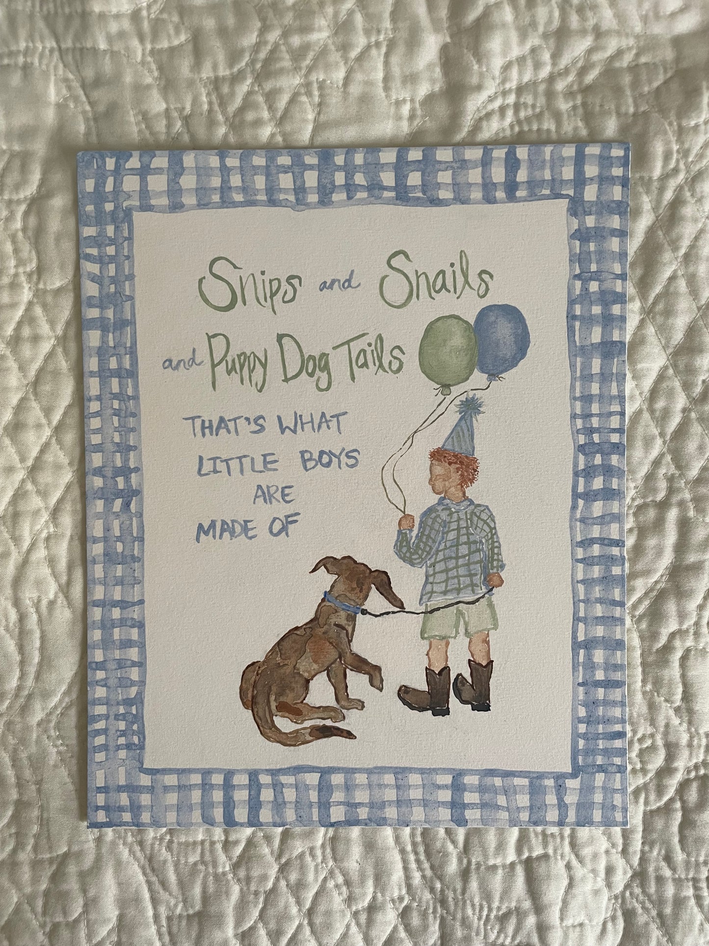 Snips & Snails Little Boy Print