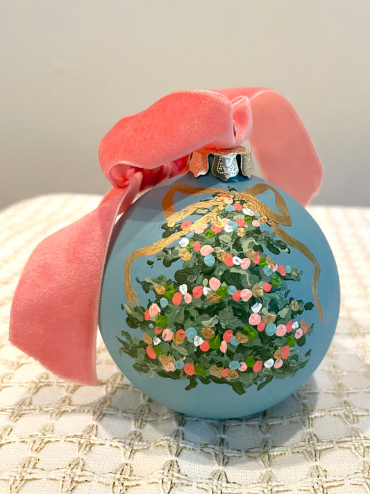 Blue Pointillism Tree 3