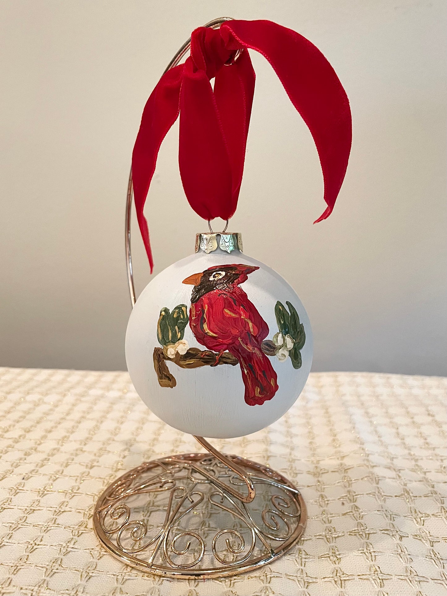 Cardinal on Pale Blue 2