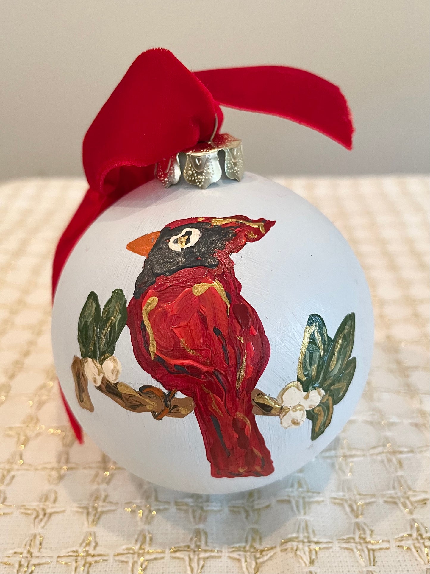 Cardinal on Pale Blue 7