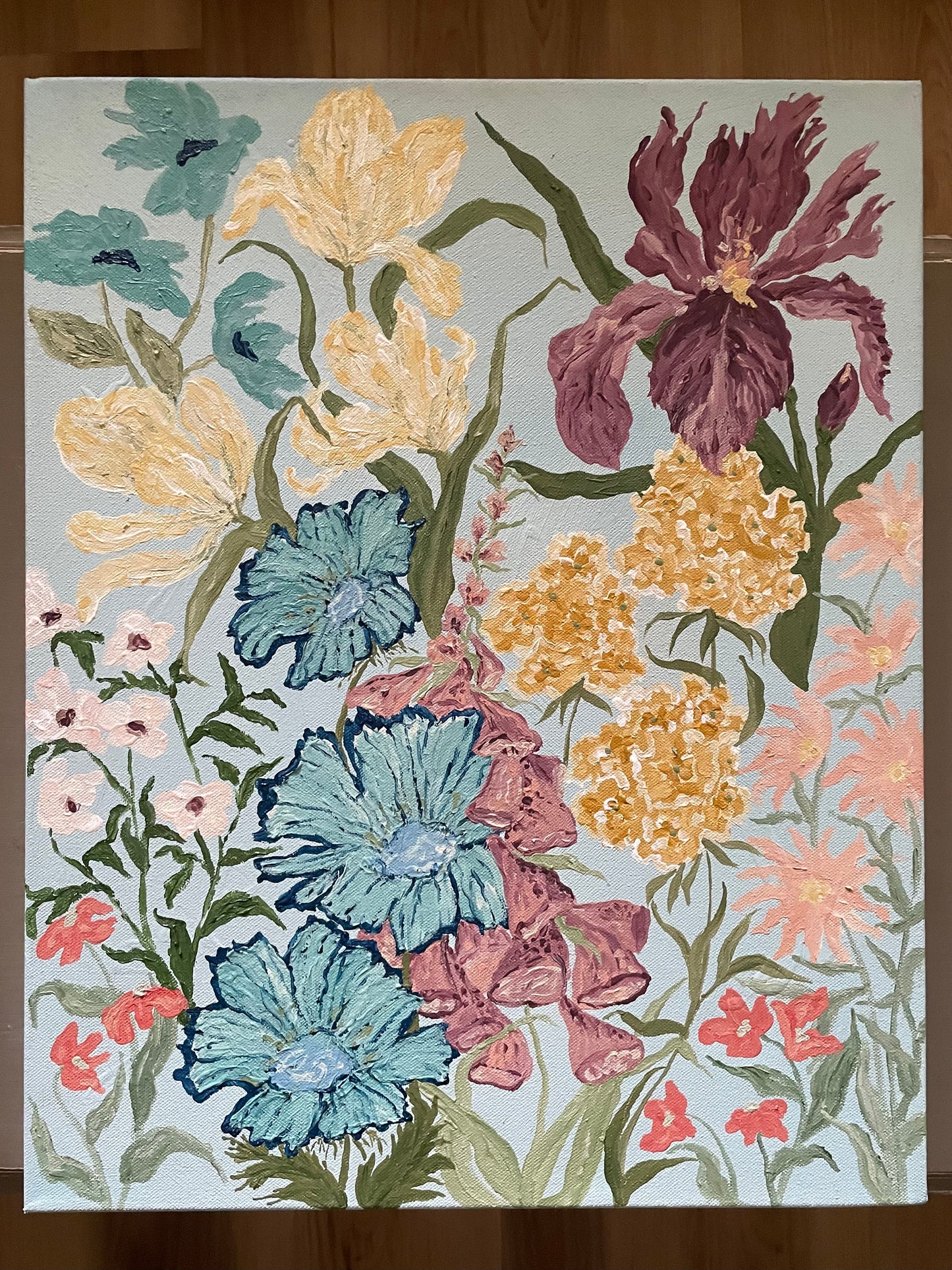 Summer Garden Triptych