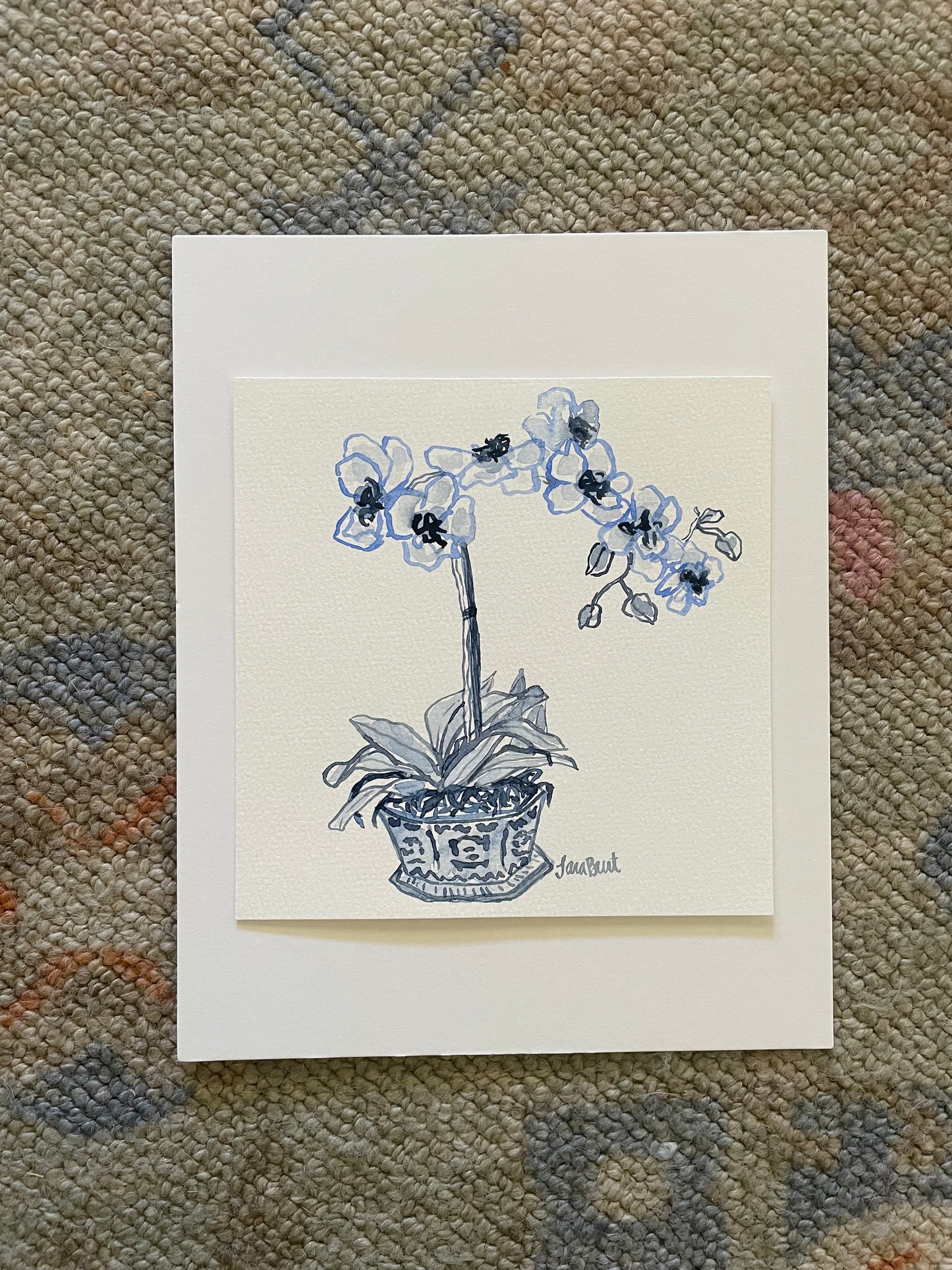 Monochromatic Blue Orchid