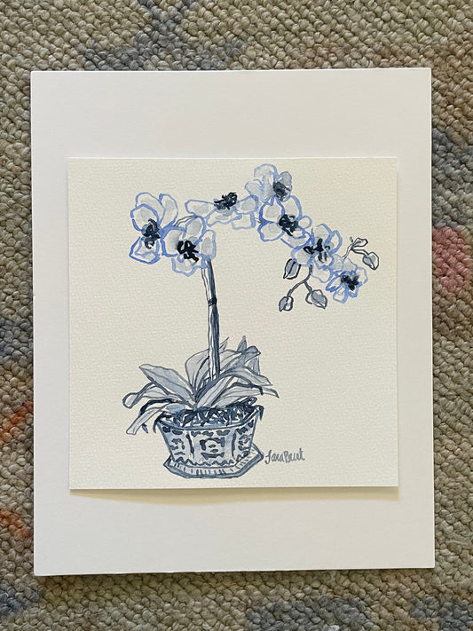 Monochromatic Blue Orchid