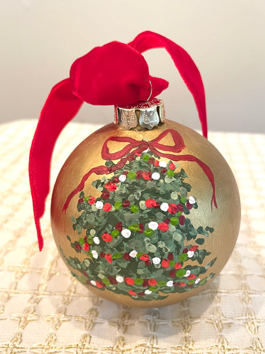 Gold Pointillism Tree 4