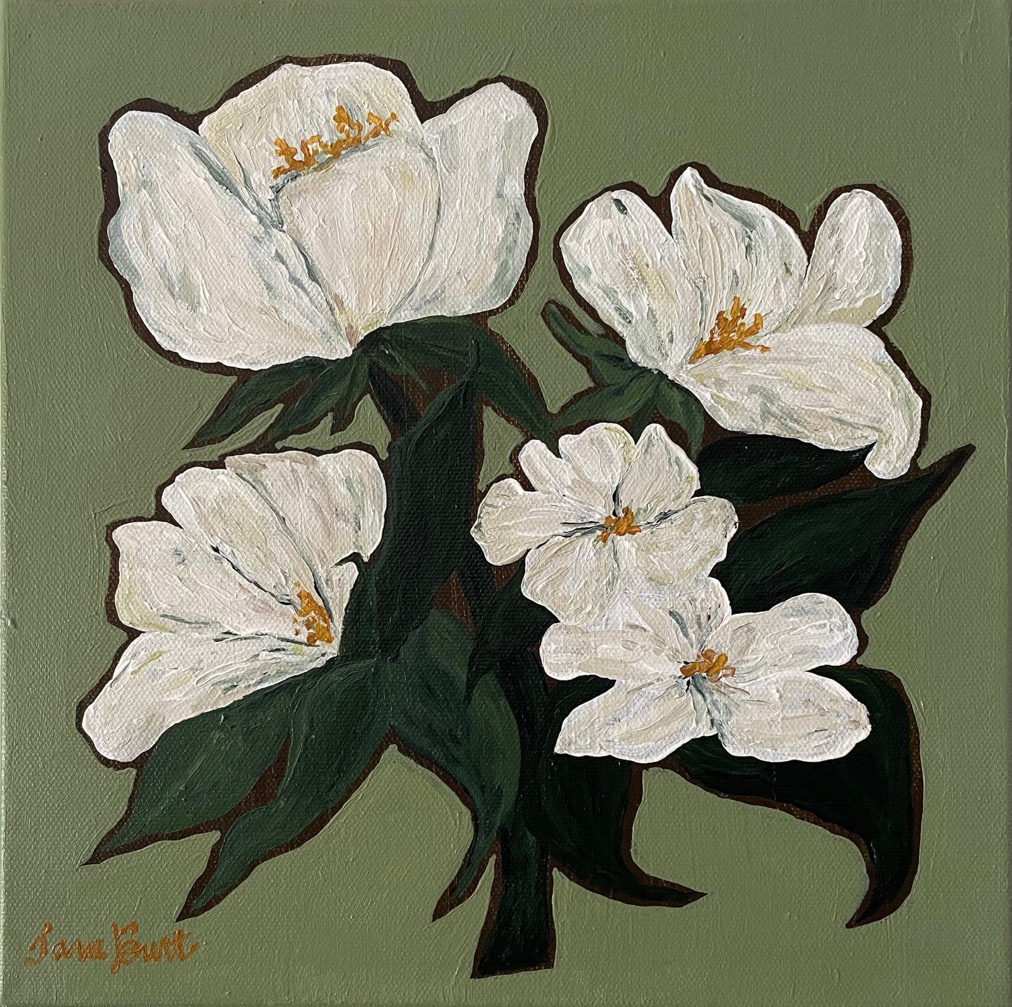 Soft Sage Blossoms no. 1