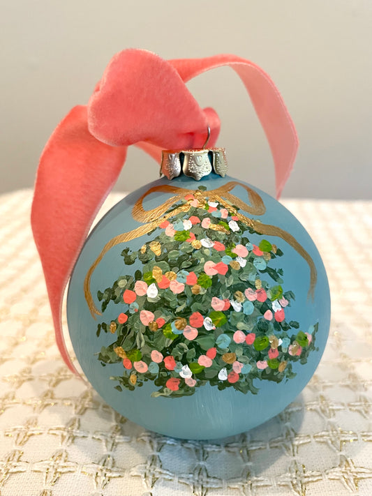 Blue Pointillism Tree 6