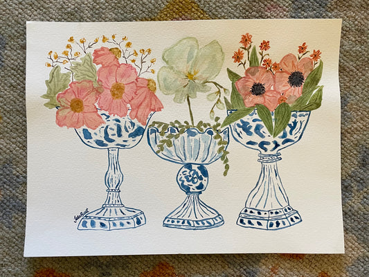 Fresh Blue & White Compotes