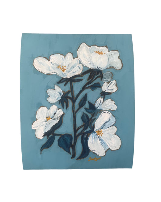 Bleu Blossom Print